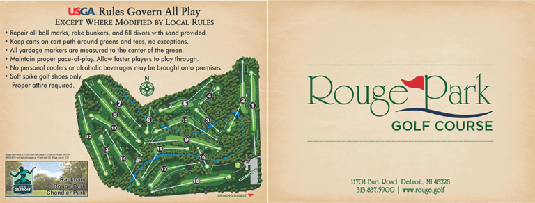 Course Scorecard Rouge Park Golf Course Detroit MI Course Scorecard Rouge Park Golf Course Detroit MI