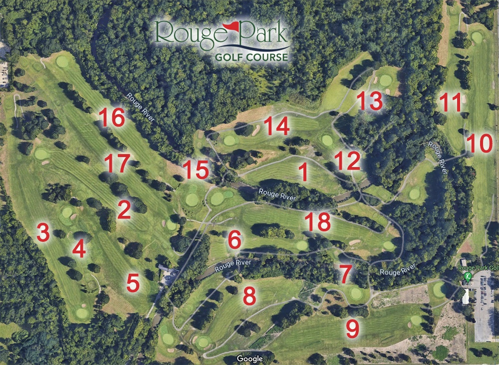 Rouge Park Course Layout